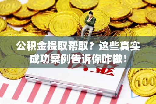 大田公积金提取帮取？这些真实成功案例告诉你咋做！